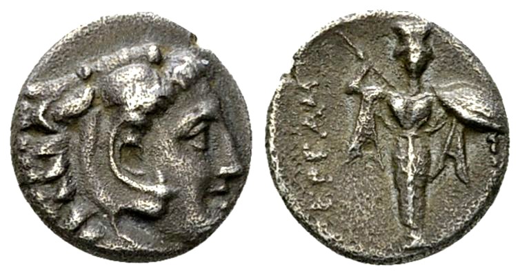 Pergamon AR Diobol, c. 310-282 BC 

Mysia, Pergamon . AR Diobol (11 mm, 1.23 g...