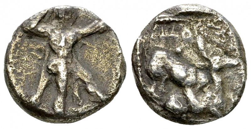 Kition AR 1/3 Stater, c. 425-400 BC 

Cyprus, Kition . Baalmelek (c. 425-400 B...