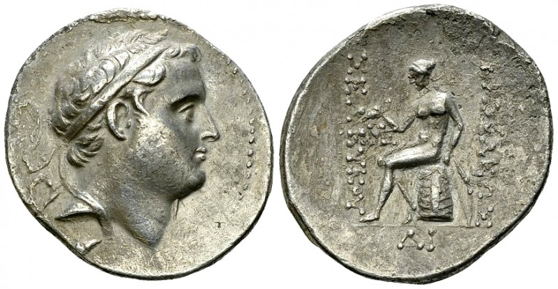 Seleukos IV AR Tetradrachm, Damascus (?) 

Seleukid Kings of Syria. Seuleukos ...