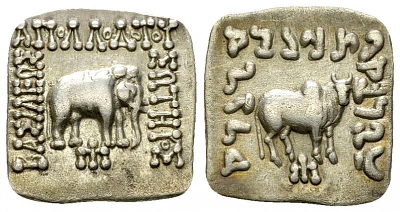 Apollodotos I AR Drachm, c. 174-165 BC 

Kings of Bactria. Apollodotos I. (c. ...