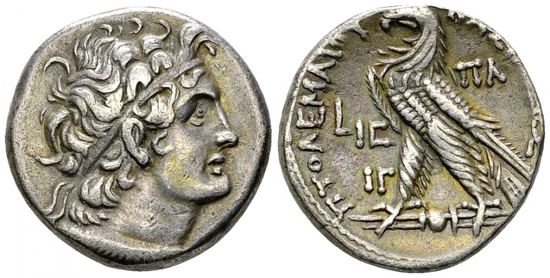 Ptolemy X AR Tetradrachm, Alexandreia 

Ptolemaic Kings of Egypt. Cleopatra II...