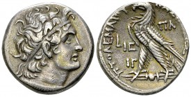 Ptolemy X AR Tetradrachm, Alexandreia 

Ptolemaic Kings of Egypt. Cleopatra III & Ptolemy X Alexander I. (107-101 BC). AR Tetradrachm (24-25 mm, 12....