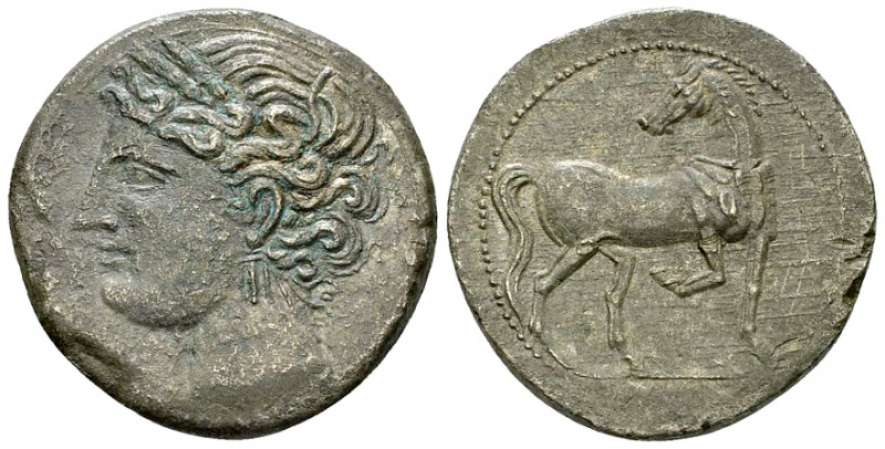 Carthage BI Shekel, Second Punic War, c. 203-201 BC 

Zeugitania, Carthage . S...