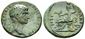 Traianus AE21, Gabala 

 Traianus (98-117 AD). AE21 (7.70 g), Seleucis and Pieria, Gabala, dated 143/128 = 98 AD.
Obv. NEΡ KAIC TΡAIA CEB ΓEΡ, Laur...