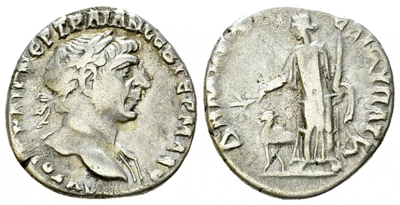Traianus AR Drachm, Bostra 

 Traianus (98-117 AD). AR Drachm (17-18 mm, 3.25 ...
