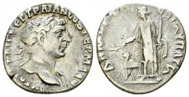 Traianus AR Drachm, Bostra 

 Traianus (98-117 AD). AR Drachm (17-18 mm, 3.25 g), Arabia, Bostra, 113 AD.
Obv.&nbsp;AYTOKP KAIC NEP TPAIAN CEB ΓEPM...