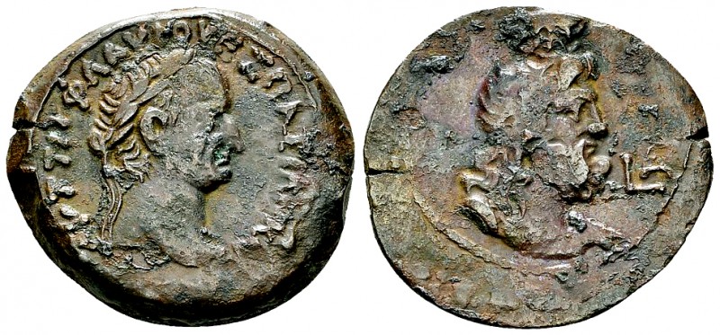 Vespasianus AE Diobol, Alexandria 

 Vespasianus (69-79 AD). AE Diobol (25-27 ...