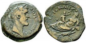 Antoninus Pius AE Drachm, Alexandria 

 Antoninus Pius (138-161 AD). AE Drachm (33-34 mm, 25.73 g), Alexandria, Egypt, dated RY 13 (=149/150 AD).
O...