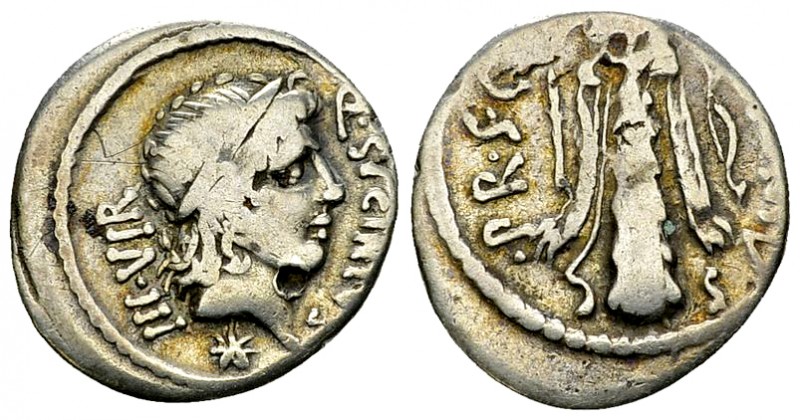 Q. Sicinius and C. Coponius AR Denarius, 49 BC 

 Q. Sicinius and C. Coponius ...