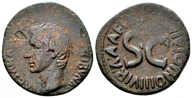 Augustus AE As, Salvius Otho IIIVir 

 Augustus (27 BC-14 AD). AE As (26-27 mm...