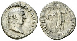 Vitellius AR Denarius, Libertas reverse 

 Vitellius (69 AD). AR Denarius (17-18 mm, 3.03 g), Rome.
Obv. A VITELLIVS GERM IMP AVG TR P, Laureate he...