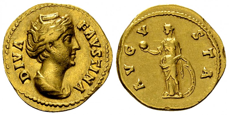 Diva Faustina Aureus, Venus reverse 

Antoninus Pius (138-161 AD) for Diva Fau...