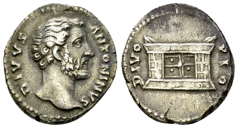 Divus Antoninus Pius AR Denarius, Altar reverse 

Marcus Aurelius (161-180 AD)...