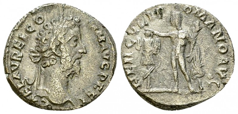 Commodus AR Denarius, Hercules Romanus reverse 

 Commodus (177-192). AR Denar...