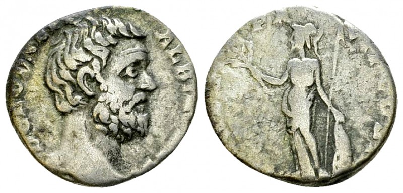 Clodius Albinus AR Denarius, Minerva reverse 

 Clodius Albinus (193-196 AD). ...