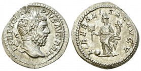 Geta AR Denarius, Liberalitas reverse 

 Geta (209-211 AD). AR Denarius (20 mm, 3.29 g), Rome.
Obv. P SEPT GETA PIVS AVG BRIT, laureate head to rig...