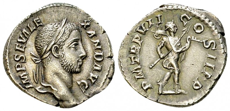 Severus Alexander AR Denarius, Mars reverse 

 Severus Alexander (222-235 AD)....