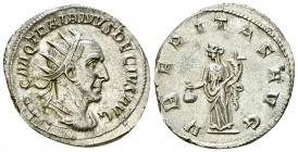 Traianus Decius AR Antoninianus, Uberitas reverse 

 Traianus Decius (249-251 AD). AR Antoninianus (22-23 mm, 3.84 g), Rome.
Obv. IMP C M Q TRAIANV...
