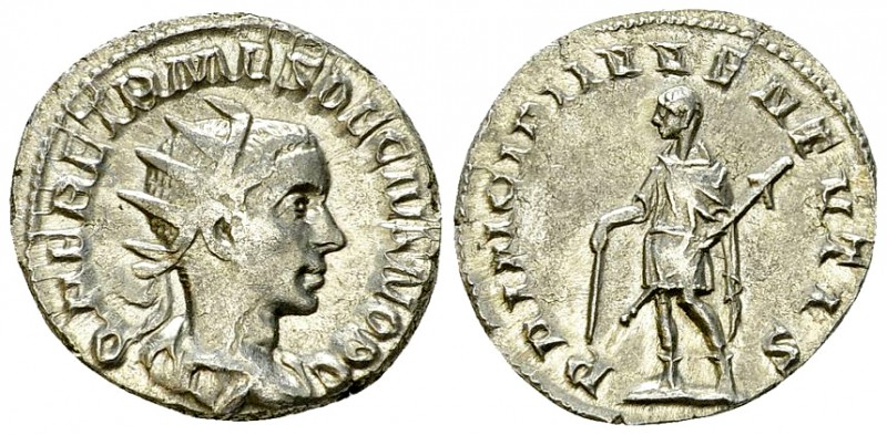 Herennius Etruscus AR Antoninianus 

Traianus Decius (249-251 AD) for Herenniu...