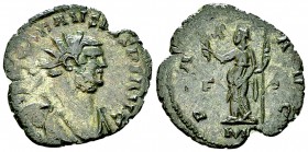 Carausius Bi Antoninianus, Londinium 

 Carausius , Romano-British Usurper (287-293 AD). Billon Antoninianus (24 mm, 3.22 g), Londinium, c. March AD...