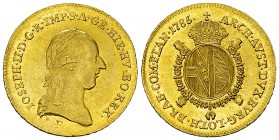 Joseph I, AV 1/2 Sovrano 1786 F, Hall 

RDR. Joseph I. (1780-1790). AV 1/2 Sovrano 1786 F (23 mm, 5.55 g), Hall.
Her. 106.

Fast FDC.