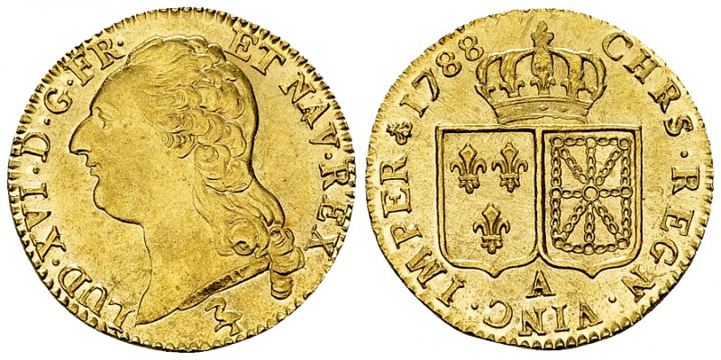 Louis XVI, Louis d'or au buste nu 1788 A, Paris 

France, Royaume. Louis XVI (...