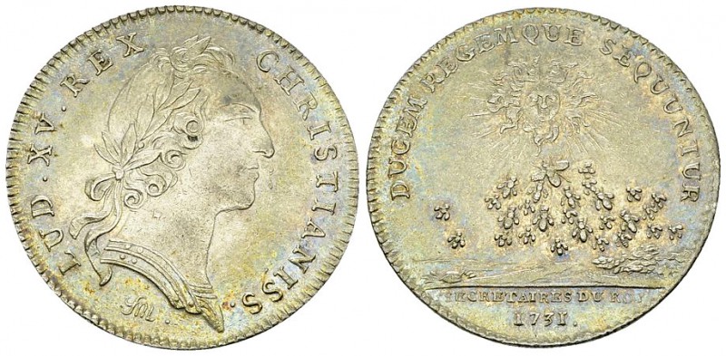 Louis XV, AR Jeton 1731 

France, Royaume. Louis XV (1715-1774). AR Jeton 1731...