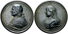 France, AE Médaille c. 1728 

France. Mathieus Ier et Berthe . AE Médaille s.d. (47 mm, 43.11 g), Nancy, c.1728.
Av. MATTHAEVS I D G DVX LOTH ET MA...