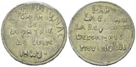 France, PB Médaille 1848 

 France, IIe République, révolution de 1848 . PB Médaille (32 mm, 22.72 g), à Cavaignac.
Av. A CAVAIGNAC / SAUVEUR / DE ...