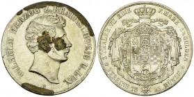 Braunschweig, AR Vereinsdoppeltaler 1855 B 

Deutschland, Braunschweig . Wilhelm. AR Vereinsdoppeltaler 1855 B (41 mm, 37.01 g).
AKS 73.

Gereini...