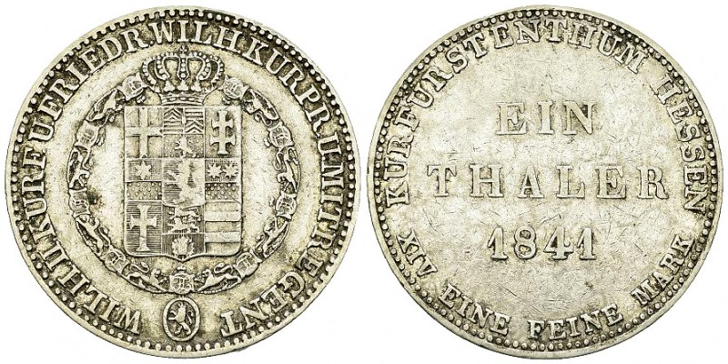 Hessen-Kassel, AR Taler 1841 

Deutschland, Hessen-Kassel . AR Taler 1841 (35 ...