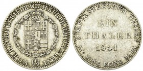Hessen-Kassel, AR Taler 1841 

Deutschland, Hessen-Kassel . AR Taler 1841 (35 mm, 22.13 g).
AKS 46.

Sehr schön.