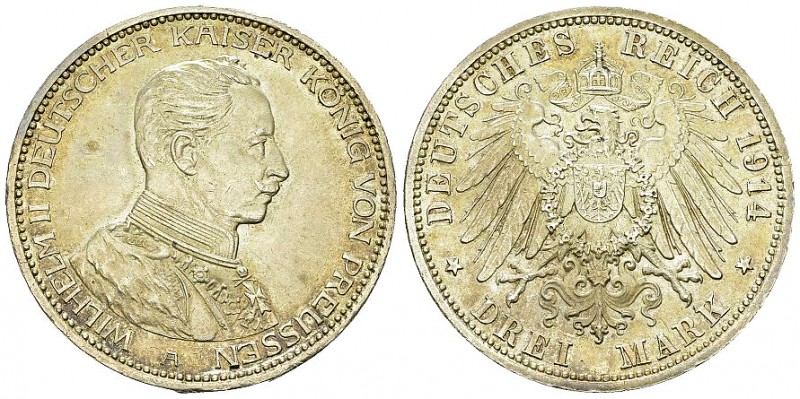 Preussen, AR 3 Mark 1914 A 

Deutschland, Preussen . AR 3 Mark 1914 A (33 mm, ...