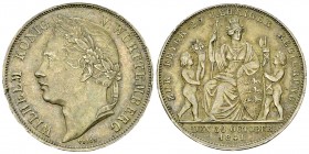 Württemberg, AR Gulden 1841 

Deutschland, Württemberg . Wilhelm. AR Gulden 1841 (30 mm, 10.59 g).
AKS 123.

Hübsche Patina. Fast vorzüglich/sehr...
