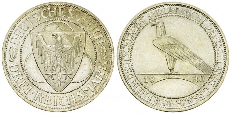 Weimarer Republik, AR 3 Reichsmark 1929 A 

Deutschland, Weimarer Republik . A...