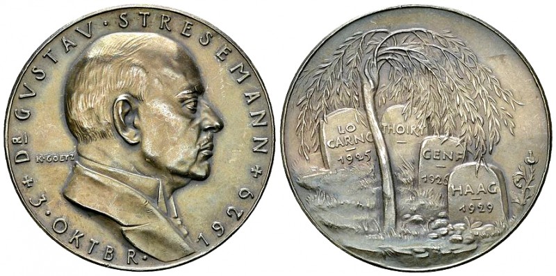 Weimarer Republik, AR Medaille o.J. (1929), von Goetz 

Deutschland, Weimarer ...