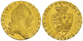George III AV Guinea 1791 

Great Britain. George III (1760-1820). AV Guinea 1787 (25 mm, 8.38 g).
S. 3729; KM 609.

Good very fine.