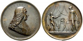 Giovan Battista Morgagni, AE Medaglia 1808 

 Giovan Battista Morgagni , fondatore dell’anatomia patologica (1682-1771). AE Medaglia 1808 (67 mm, 11...