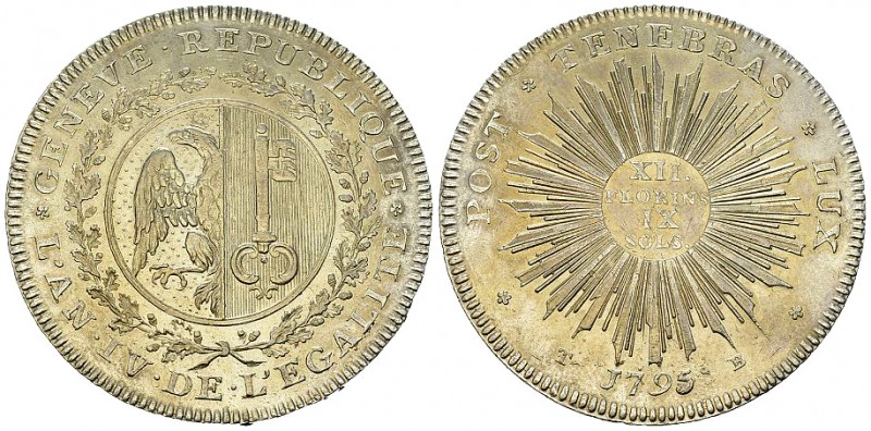 Genf, AR Taler 1795 

Schweiz. Genf, Stadt. AR Taler 1795 (40 mm, 30.52 g).
H...
