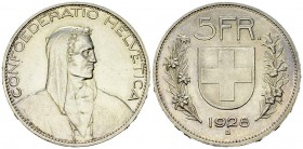 Schweiz, AR 5 Franken 1928 B, sehr selten 

 Schweiz, Eidgenossenschaft. AR 5 Franken 1928 B (25.05 g), Mzst. Bern.
Divo 380; Hofer 26; D./T. 300; ...
