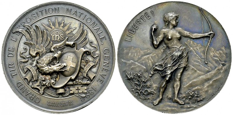 Genf, AR Schützenmedaille 1896 

Schweiz, Eidgenossenschaft. AR Medaille 1896 ...