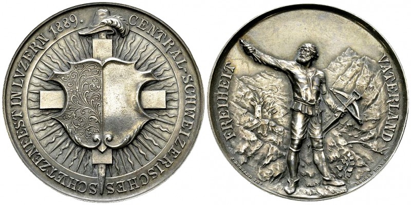 Luzern, AR Schützenmedaille 1889 

Schweiz, Luzern . AR Medaille 1889 (45 mm, ...