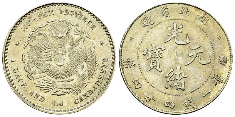 China, Hupeh Province, AR 20 Cents 

 China, Hupeh Province. AR 1 Mace 4.4. Ca...
