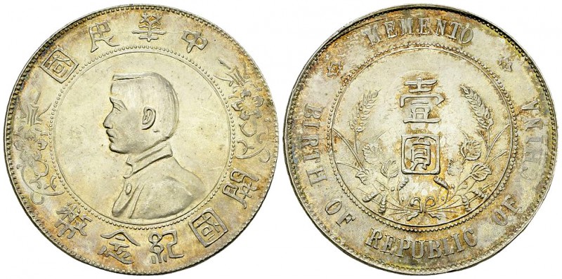 China AR Dollar 1927, Memento 

 China, Republic. AR Dollar n.d. (1927) (39 mm...
