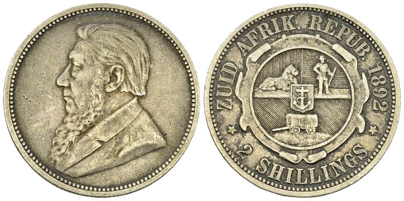 South Africa AR 2 Shillings 1892 

 South Africa . AR 2 Shillings 1892 (11.20 ...