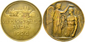 Paris 1924, Olympic Games AE Particitpant's Medal 

France. The VIII Olympiad, Paris 1924 . AE Participant’s Medal (55 mm, 73.09 g). By Raoul Bénard...
