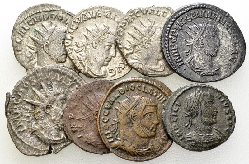 Lot of 8 Roman Imperial AR and AE coins 

Lot of 8 (eight) Roman Imperial AR a...