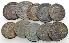 Lot of 10 Roman Imperial AE Nummi 

Lot of 10 (ten) Roman Imperial AE Nummi: Galerius, Constantine 'the Great' (3), and Maxentius (6).

At least 3...