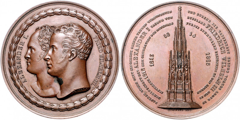 Brandenburg in den Marken - Preussen Friedrich Wilhelm III. 1797-1840 Bronzemeda...