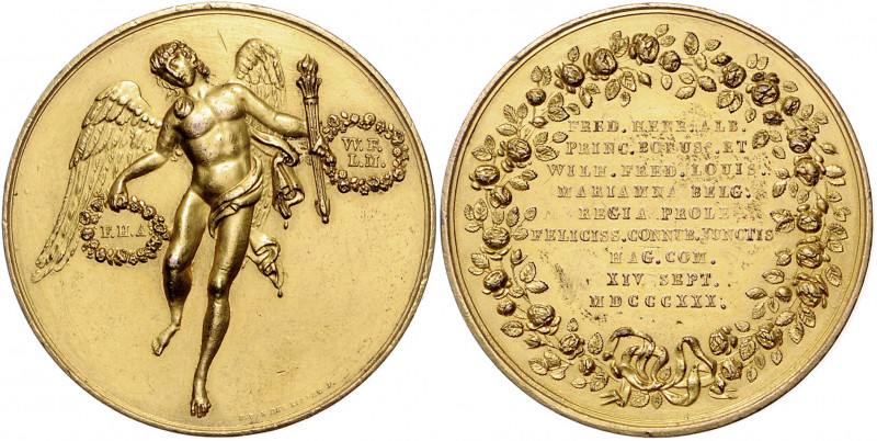 Brandenburg in den Marken - Preussen Friedrich Wilhelm III. 1797-1840 Vergoldete...
